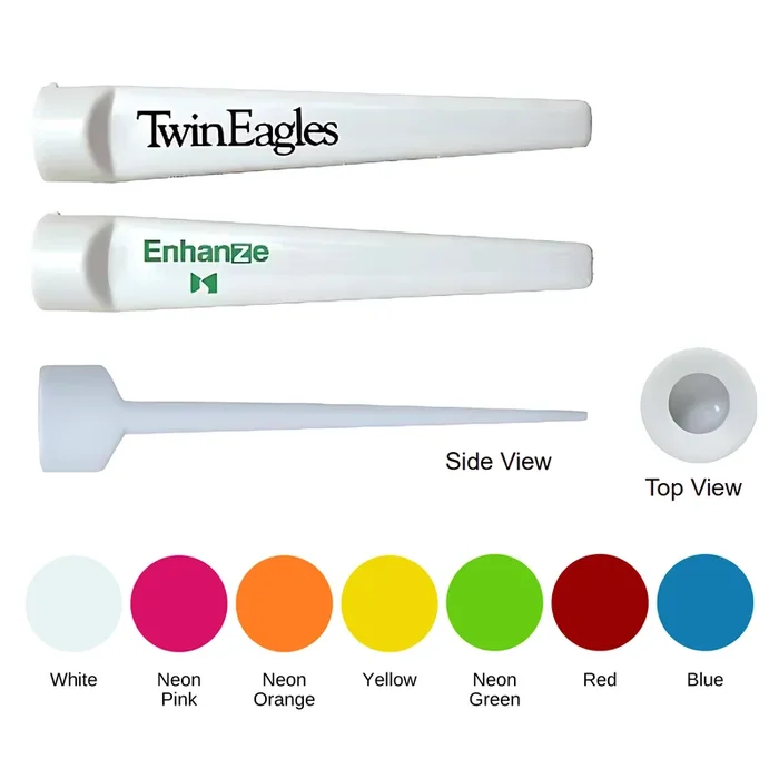 2 ¾” Wedge Advertising Golf Tees