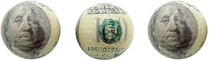 3 Pack Novelty Golf Balls (Available in Various Styles)