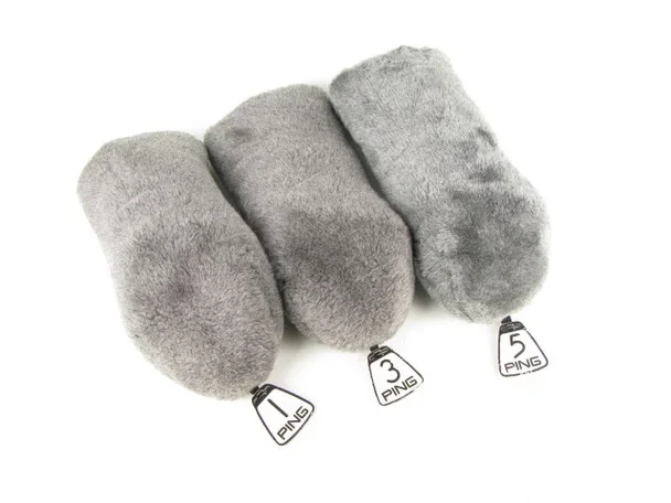3 Ping Fur Headcovers Lost Creek Country Club #1 #3 #5 GREY