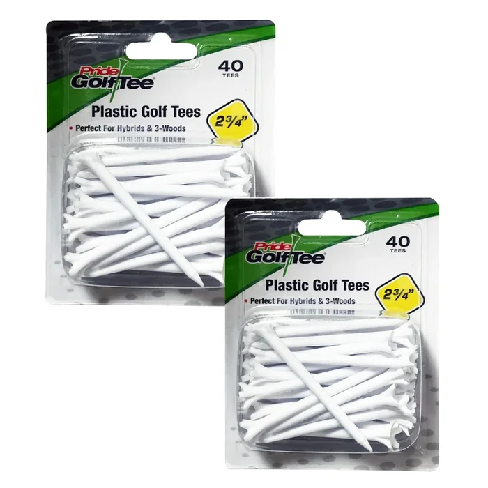 80 Pride Plastic Golf Tee: 2 3/4″, 3 1/4″ *CLOSEOUT DEAL*