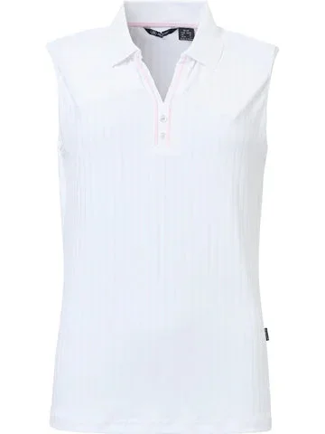 Abacus Sports Wear: Women’s Sleeveless Golf Polo – Pebble