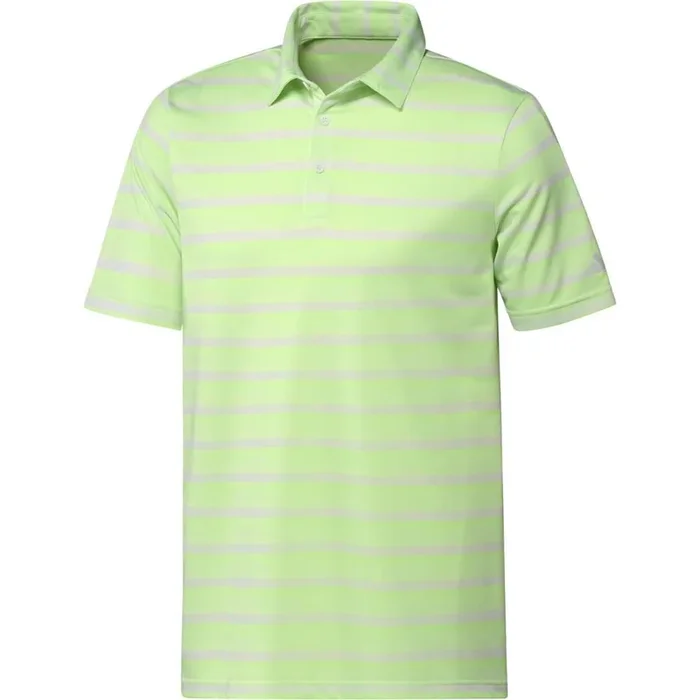 Adidas Men’s 2-Color Stripe Polo 2024 – Green Spark