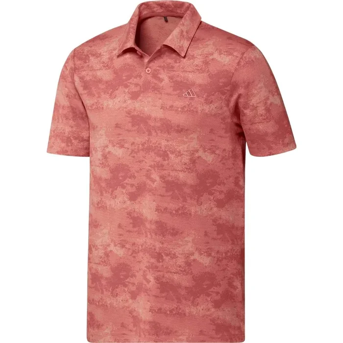 Adidas Men’s Go-To Mesh Print Polo 2024 – Preloved Scarlet