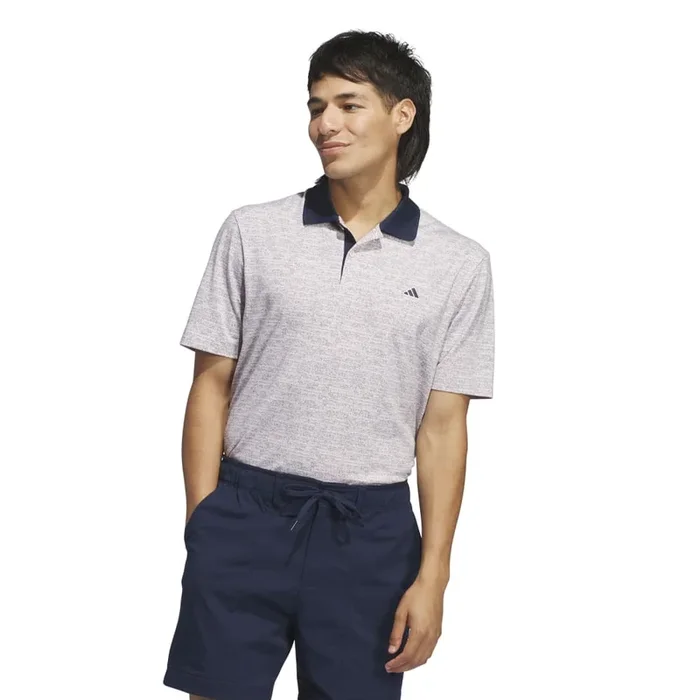Adidas Men’s Go-to Printed Polo 24 – Sandy Pink