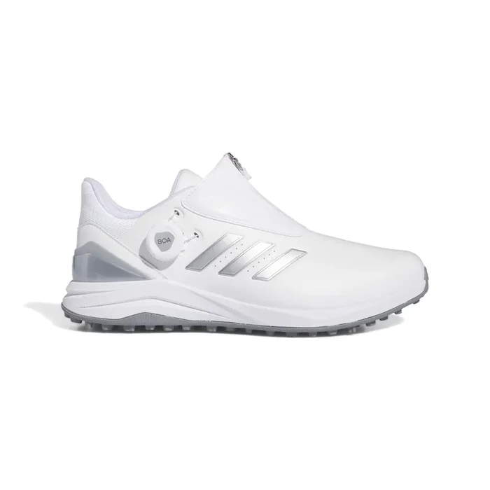 Adidas Men’s Solarmotion BOA Spikeless Golf Shoes 24 – White/Silver/Blue