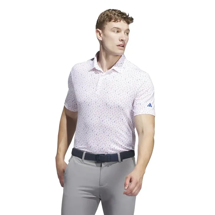 Adidas Men’s Ultimate365 AllOver Print Polo 24 – White