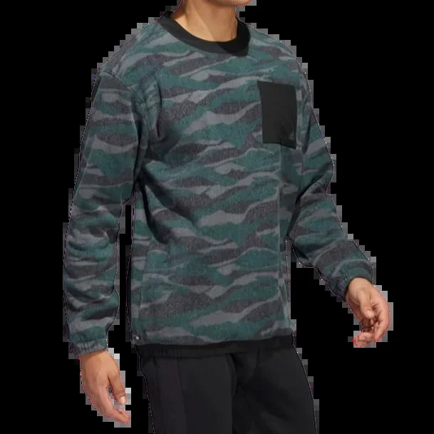 Adidas Texture-Print Crew Men’s Sweatshirt