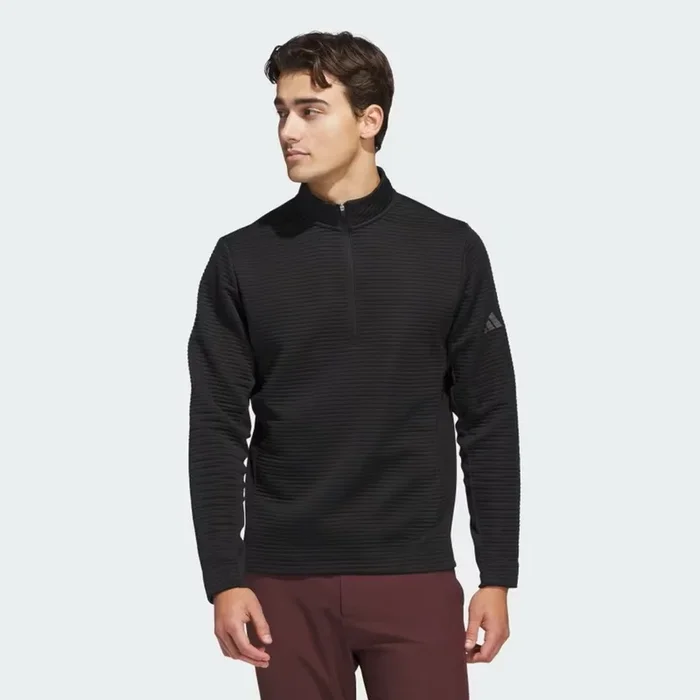 Adidas Ultimate365 DWR Textured Quarter-Zip Pullover