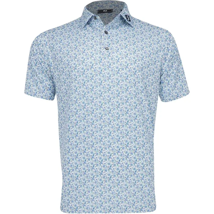 Allover Floral Print Polo