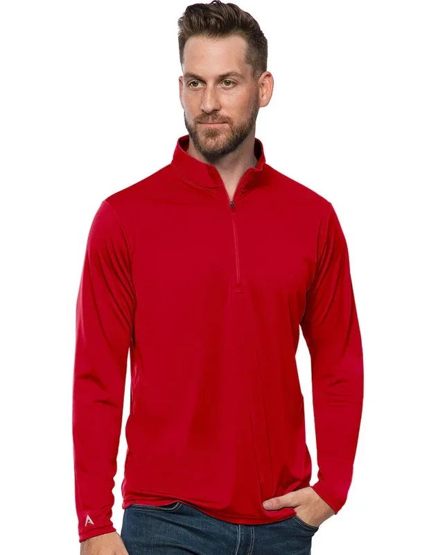 Antigua: Men’s Essentials 1/4 Zip Pullover – Tribute Dark Red 104644