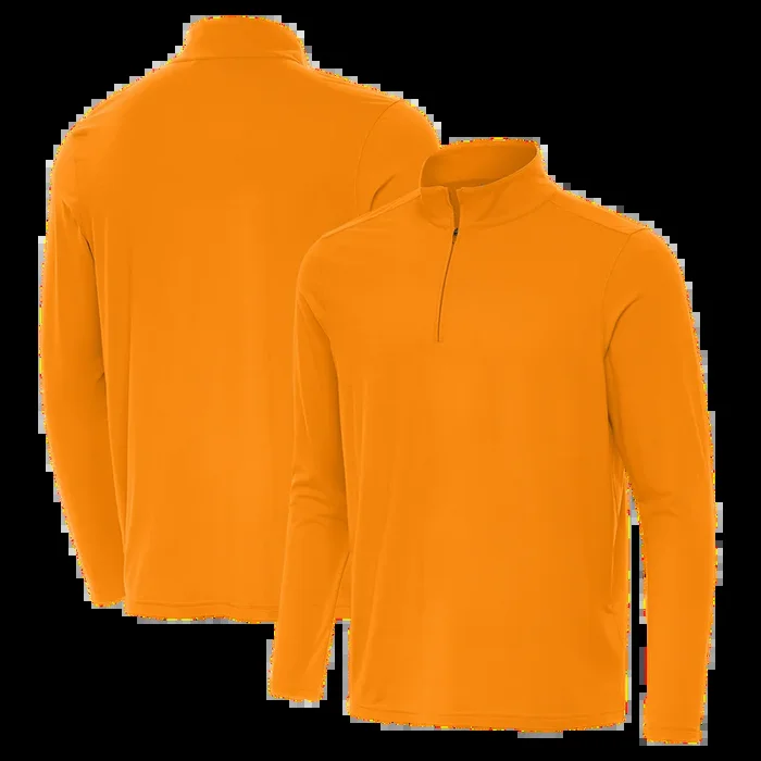 Antigua: Men’s Essentials Intent 1/4 Zip Pullover – Tennesee Orange 105640