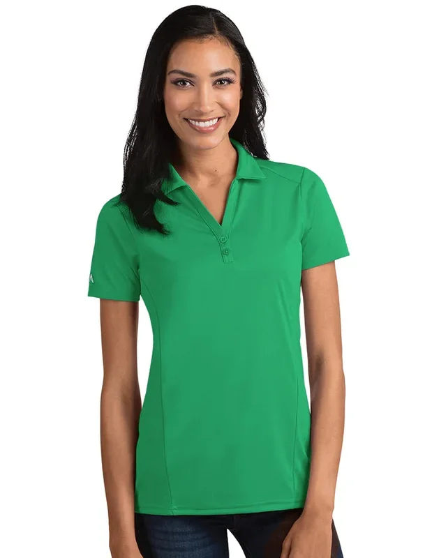 Antigua: Women’s Essentials Short Sleeve Polo – Celtic Green Tribute 104198