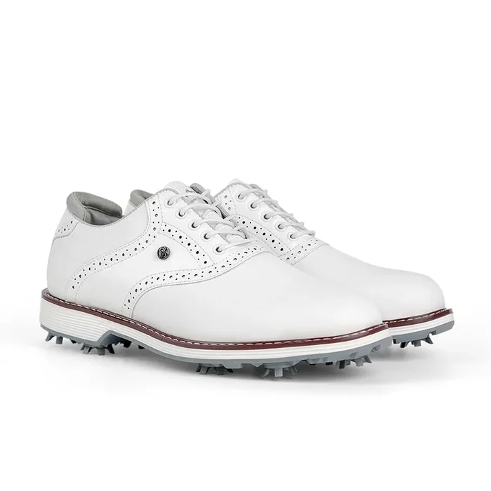Ask Echo G1 Men’s Professional Spikes Golf Shoes / White