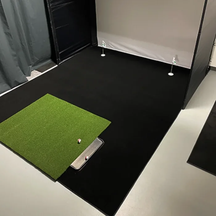 Big Moss Midnight Shadow Golf Simulator Putting Turf for Carl’s Place DIY Enclosure
