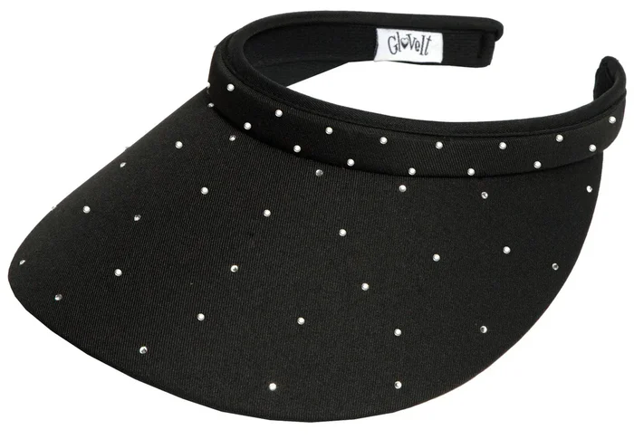 Black Bling Slide On Visor