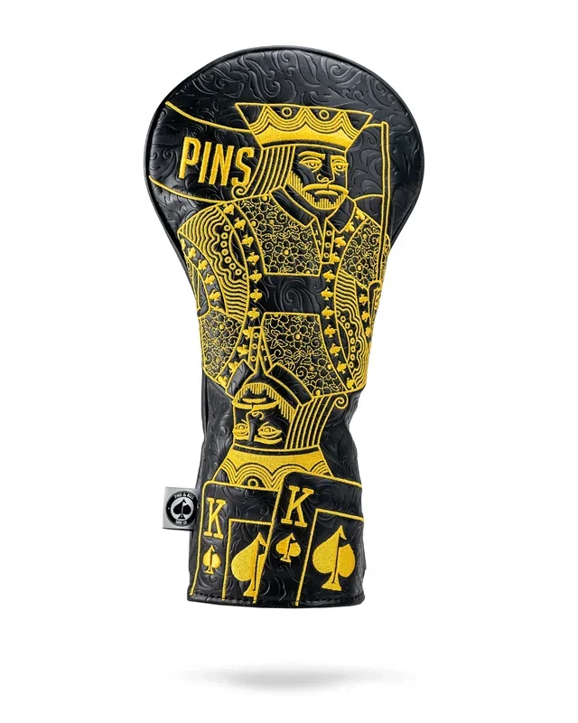 Black/Gold King of Spades – Driver Cover