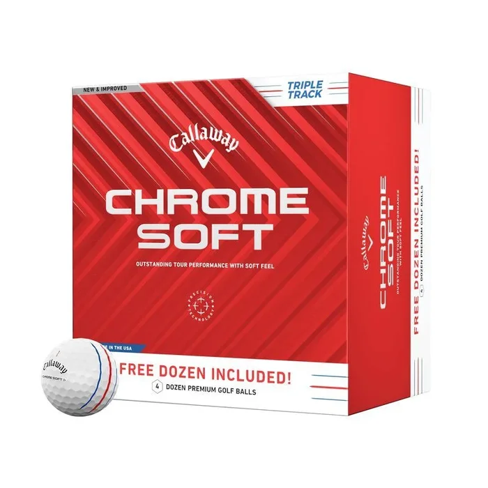 Callaway Chrome Soft Triple Track 4 Dozen Golf Balls 2024