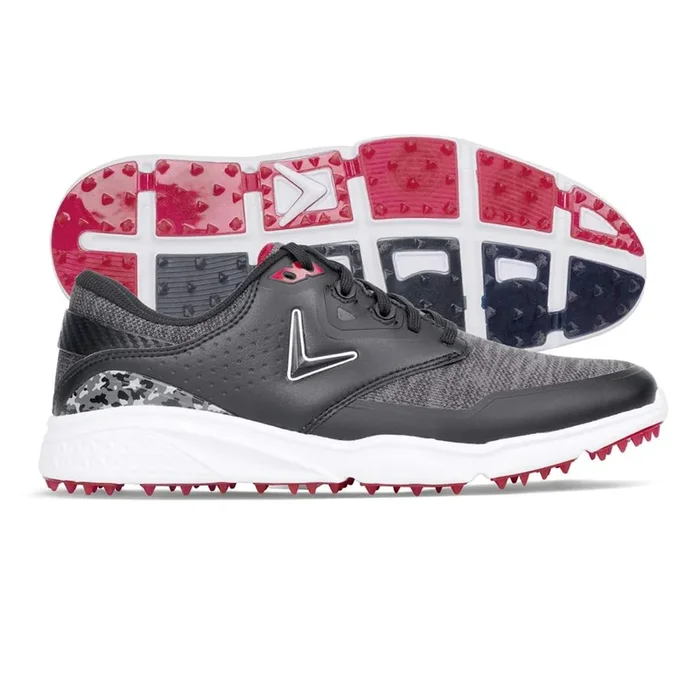 Callaway Men’s Coronado V3 Spikeless Golf Shoe – Black/Red