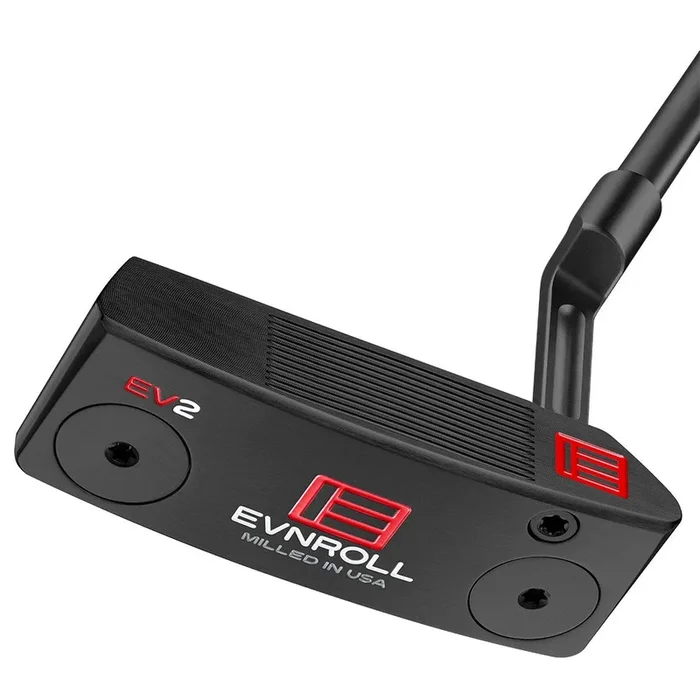 EVNROLL EV2 Mid Blade Putter Right Hand Black Short Plumber Neck 34″