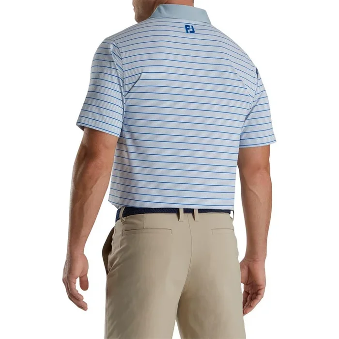FootJoy Accented Stripe Lisle Self Collar Golf Polo