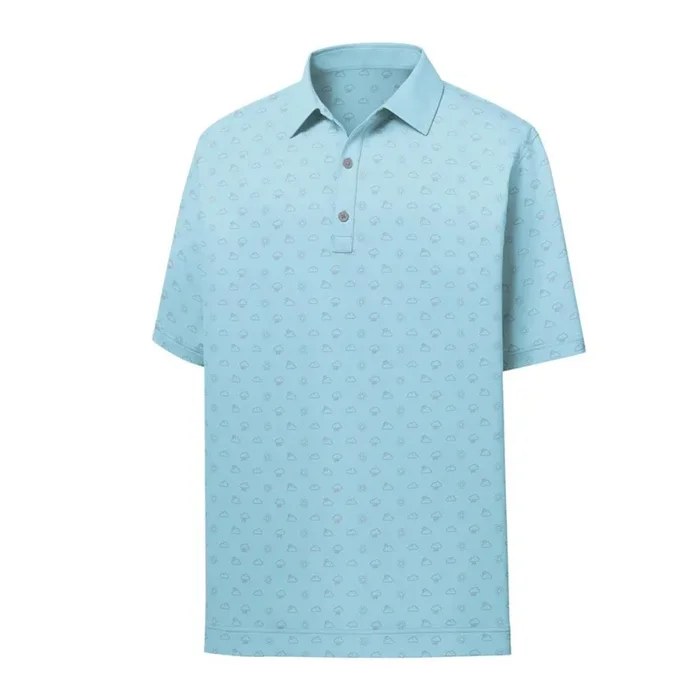 FootJoy Lisle Weather Print Self Collar Polo