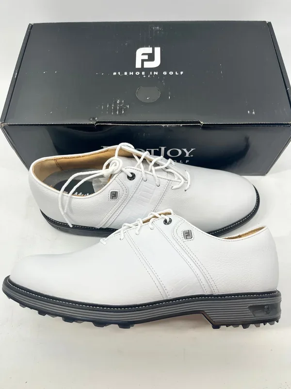 Footjoy Myjoys Premiere Series Packard Golf Shoes Custom White 9.5 Medium