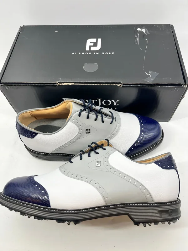 Footjoy Myjoys Premiere Series Wilcox Golf Shoes White Custom 10.5 Wide