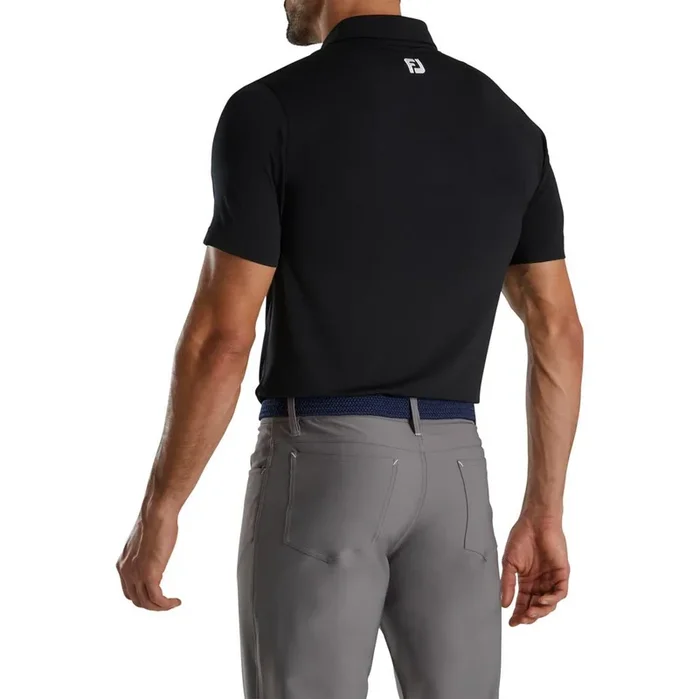 FootJoy Shadow Chestband Lisle Self Collar Polo – Athletic Fit