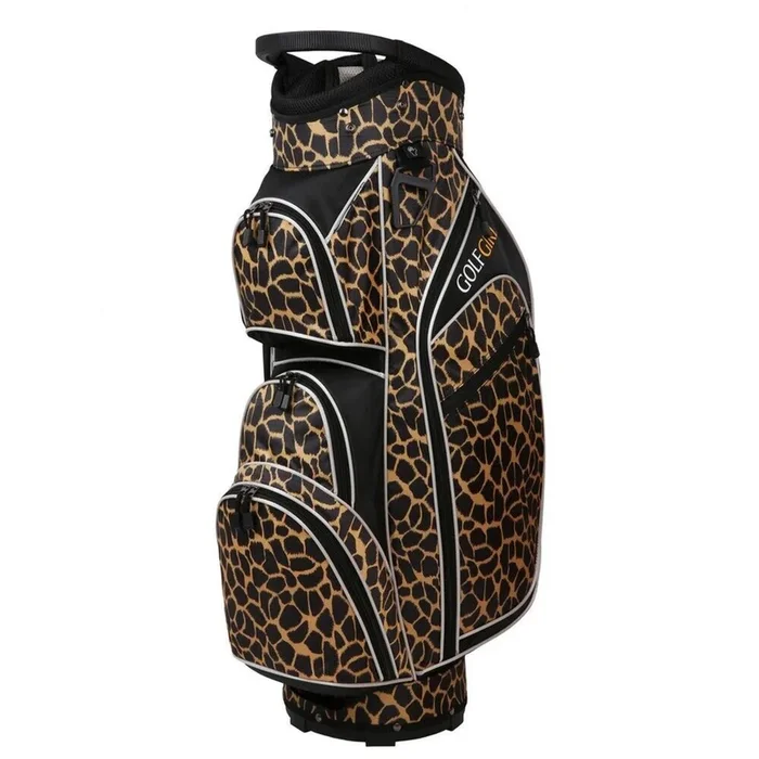 Golf Girl Ladies 14 Way Cart Bag – Leopard Skin