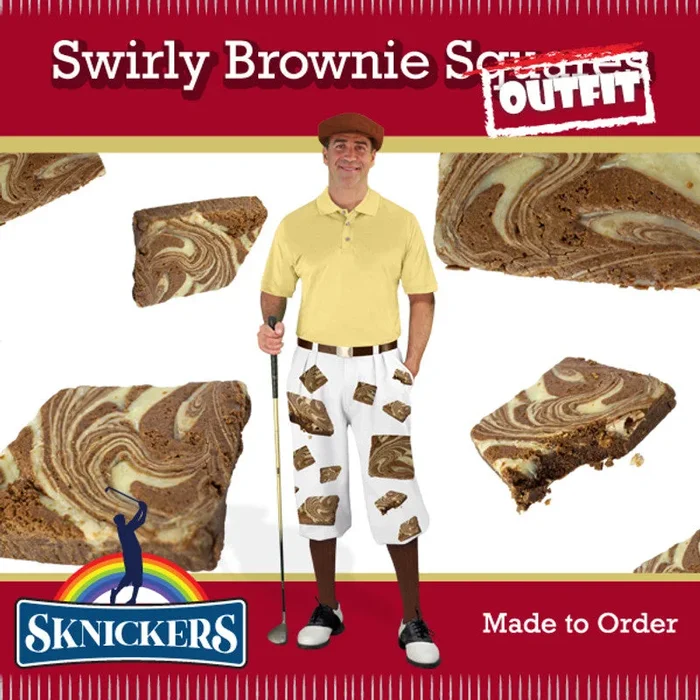 Golf Knickers: Mens Sknickers Knickers Outfit – Swirly Brownie