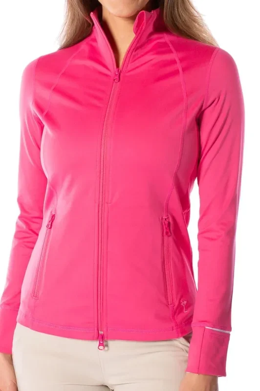 Golftini: Women’s Double-Zip Sport Jacket – Hot Pink