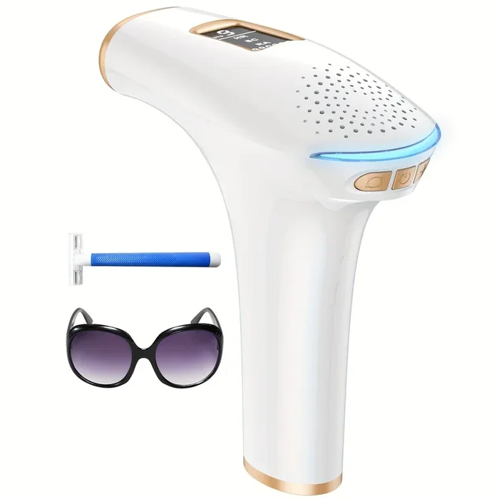 IPL Hair Removal Device, Multifunctional Hair Removal, 1.97inch ² Super Large Light Output Area, 9-level Gear, Three Modes, 999900 Light Outputs, Home Hair Removal, Suitable For Women’s Bikini Facial And Body Professional Permanent Hair Removal Device