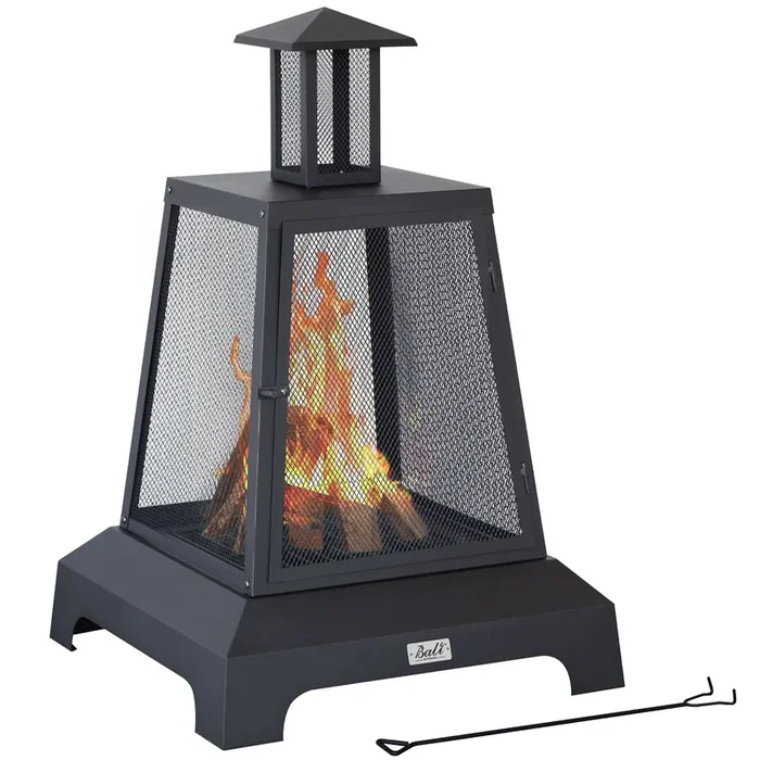 Large Portable Outdoor Backyard Wood Burning Fire Pit 26