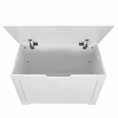 Large Wooden Storage Bedroom Trunk Chest White