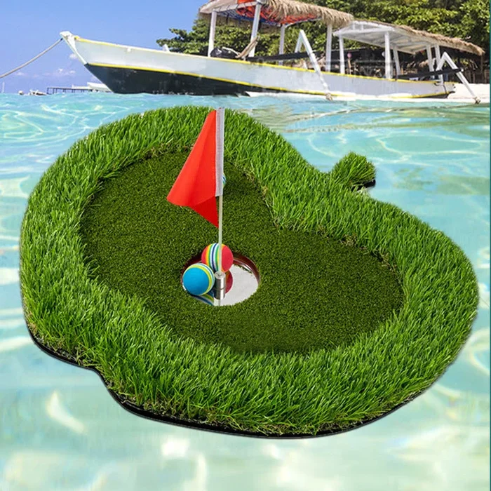 Lesmart Apple Floating Golf Green Set (31.5*28.7 inch), Perfect Golf Gift for Men Golfers