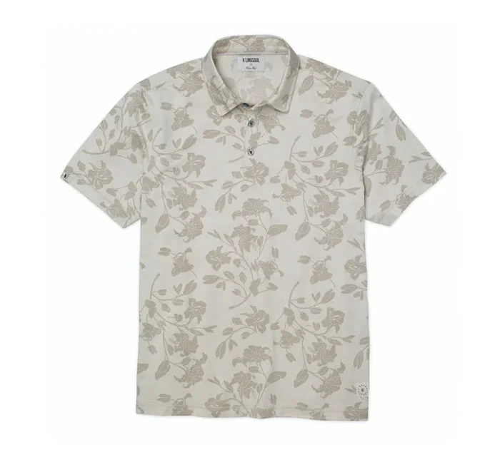 Linksoul Astoria Polo – Bone Hong Kong Orchid Print
