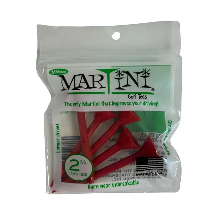 Martini Tees 2 3/4″ Red – 5 CT