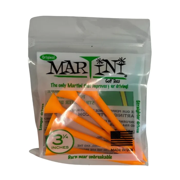 Martini Tees 3 1/4″ Orange – 5 CT