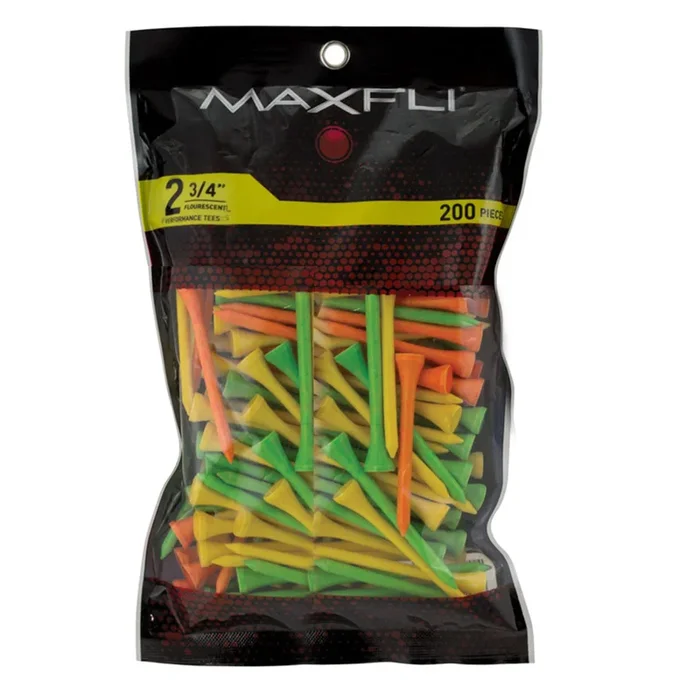 Maxfli 2 3/4″ Fluorescent Tees 200 Pk-MX318