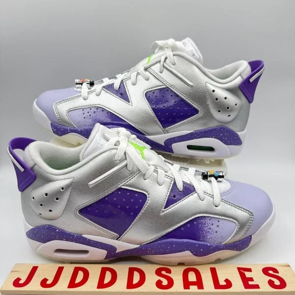 Nike Air Jordan 6 Retro NRG Low Golf US Open Silver Purple FD0205-055 Men’s Sz 10 New