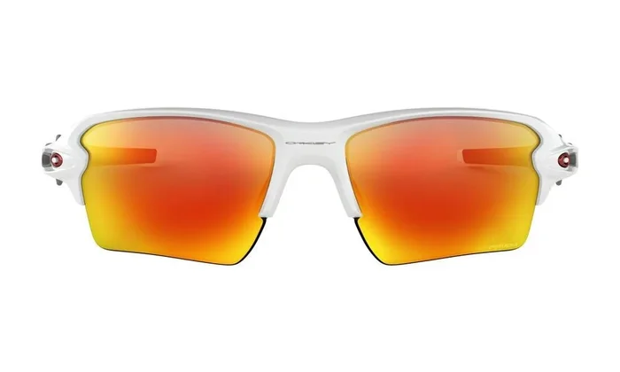 Oakley Flak 2.0 XL Sunglasses – Polished White/Prizm Ruby