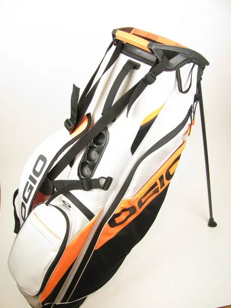 Ogio 0011 Carry Stand Golf Bag White 4 Dividers ORANGE