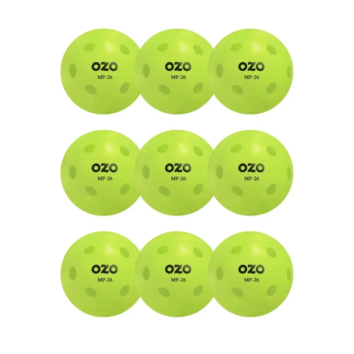 OZO Pickleball Indoor Balls 9-Pack Green