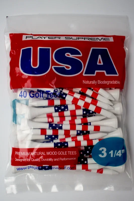 Player Supreme 80ct USA Golf Tees – 3 1/4″