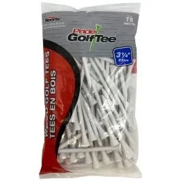Pride Sports 3 1/4 Inch White Wood Golf Tees – 75 Pack
