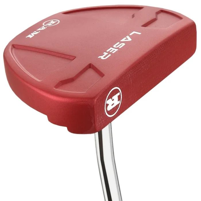 Ram Golf Laser Milled Face Mallet Putter | Red | Headcover Included