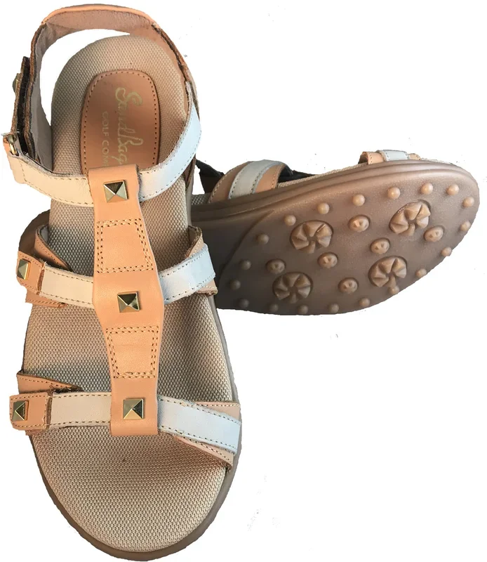 Sandbaggers: Women’s Golf Sandals – Cece Sandal Rose & Ivory