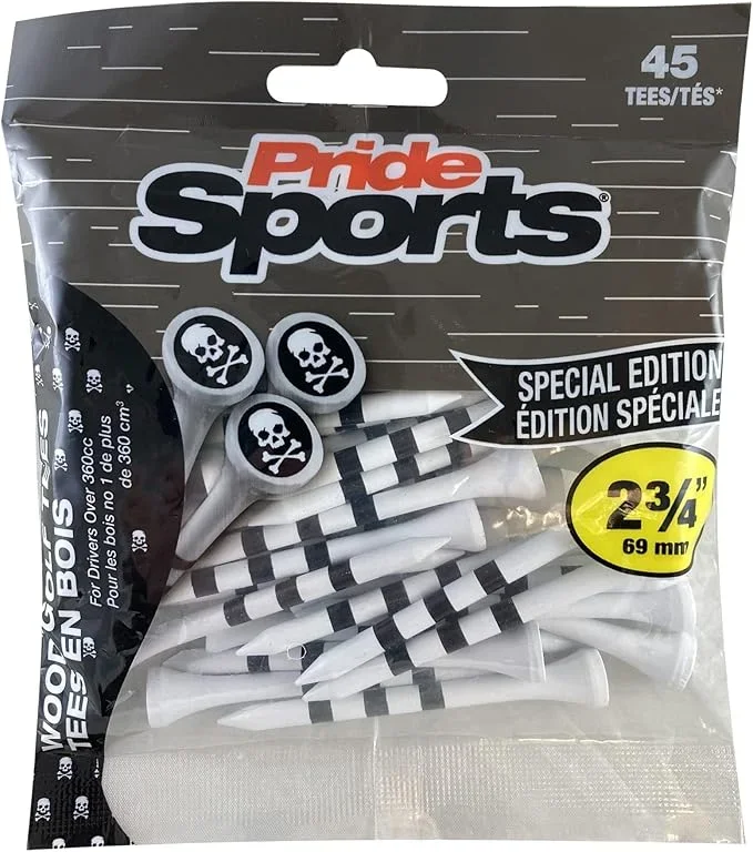 Skull and Crossbones Tee 2 3/4″ Golf Tee- 45 pieces