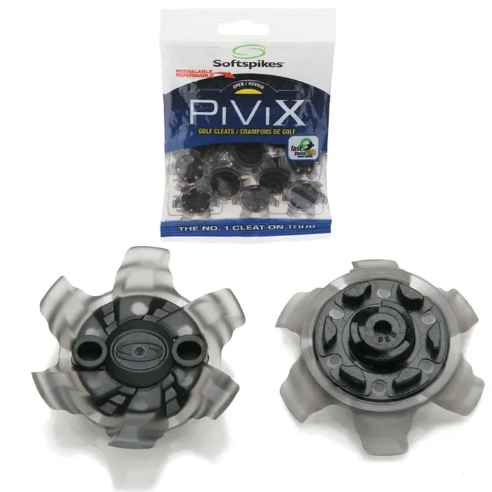 SoftSpikes PiViX Golf Cleats – Fast Twist 3.0 Gray/Black