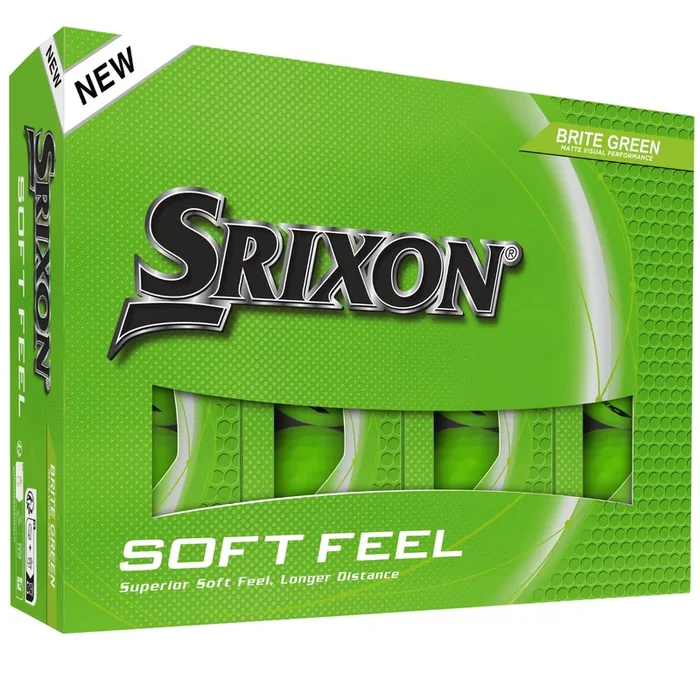 Srixon Soft Feel Brite Balls, Green